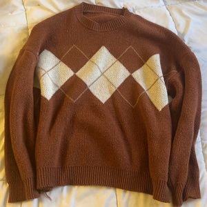 Brown Grandpa Sweater